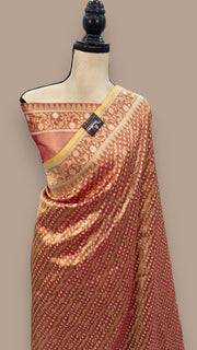 Pure Tissue Reshmi zari Banarasi Saree - The Handlooms