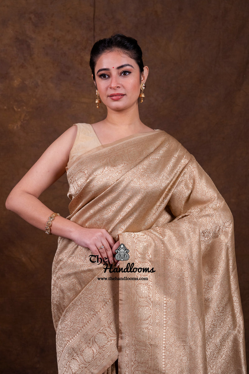Pure Katan Silk Banarasi Handloom Saree - Tanchui Brocade