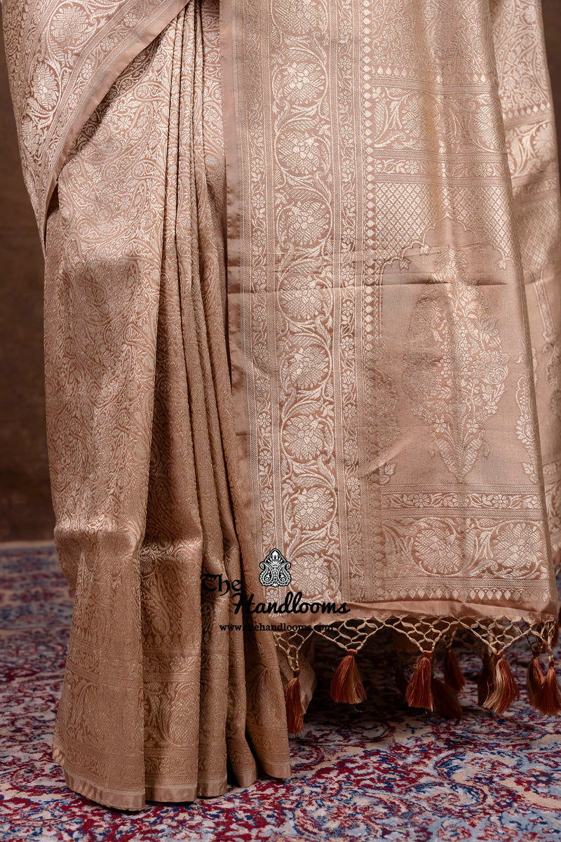Pure Katan Silk Banarasi Handloom Saree - Tanchui Brocade