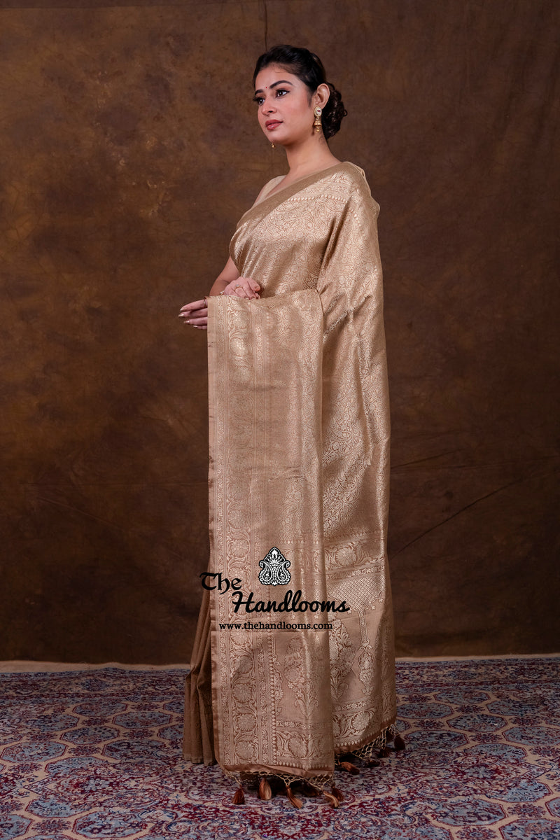 Pure Katan Silk Banarasi Handloom Saree - Tanchui Brocade