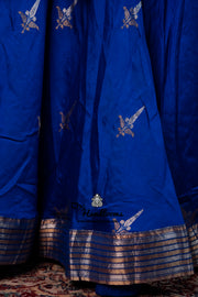 Pure Chiniya Silk Handloom Banarasi Lehenga - Stitched - The Handlooms