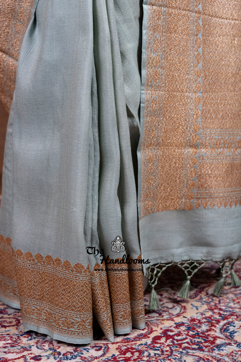 Tussar Georgette Handloom Banarasi Saree