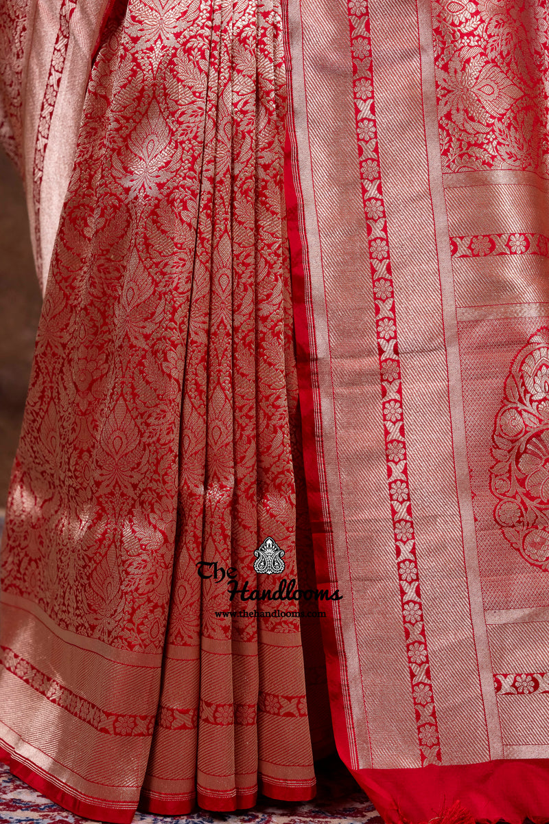 Pure Katan Silk Banarasi Handloom Saree - Tanchui Brocade