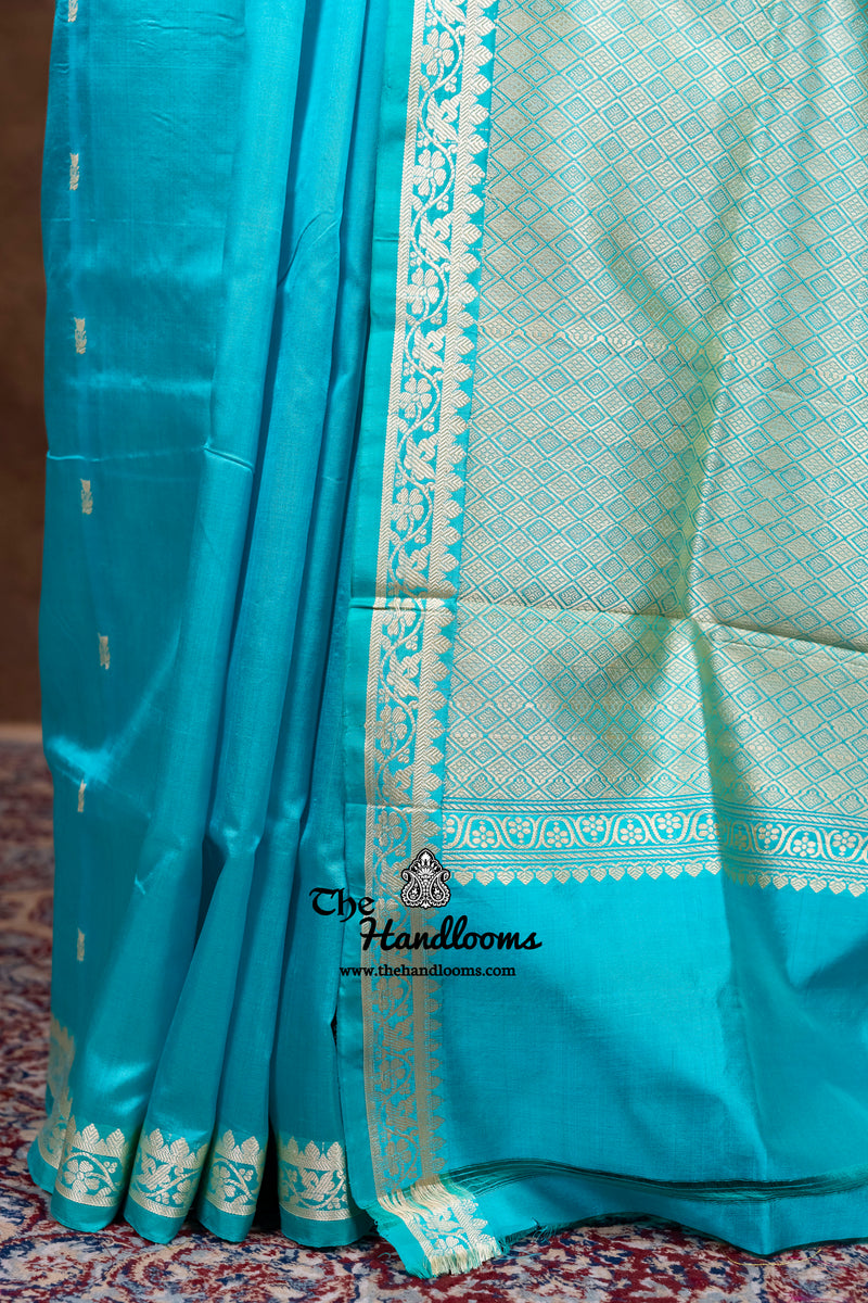 Pure Katan Silk Reshmi Zari Banarasi Handloom Saree