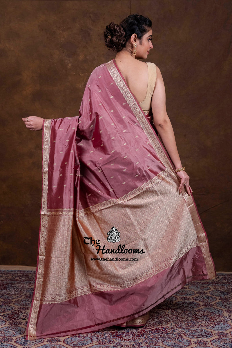 Pure Katan Silk Reshmi Zari Banarasi Handloom Saree