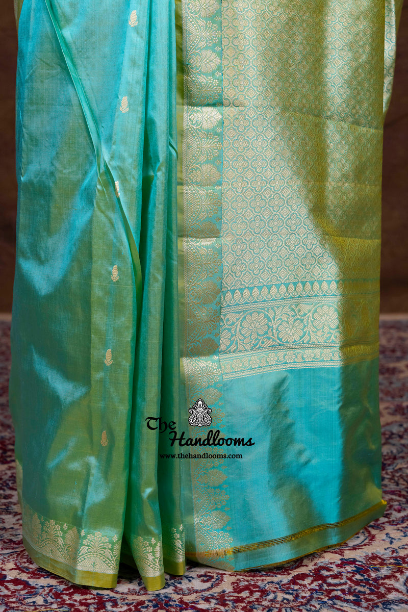 Pure Katan Silk Reshmi Zari Banarasi Handloom Saree