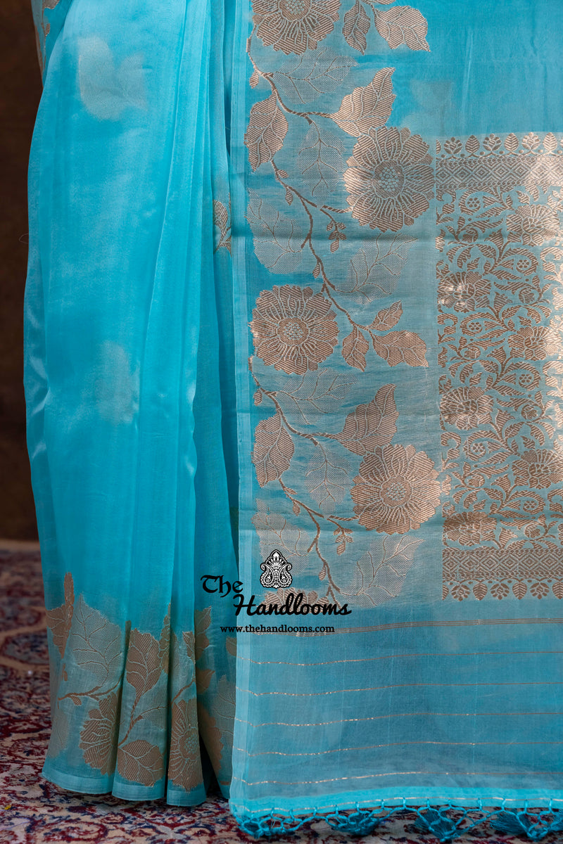 Pure Kora Handloom Banarasi Saree