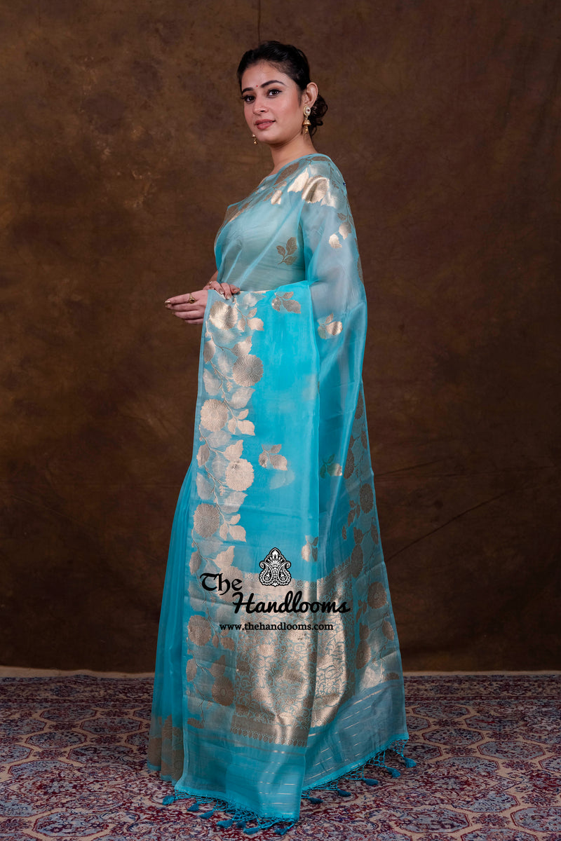 Pure Kora Handloom Banarasi Saree