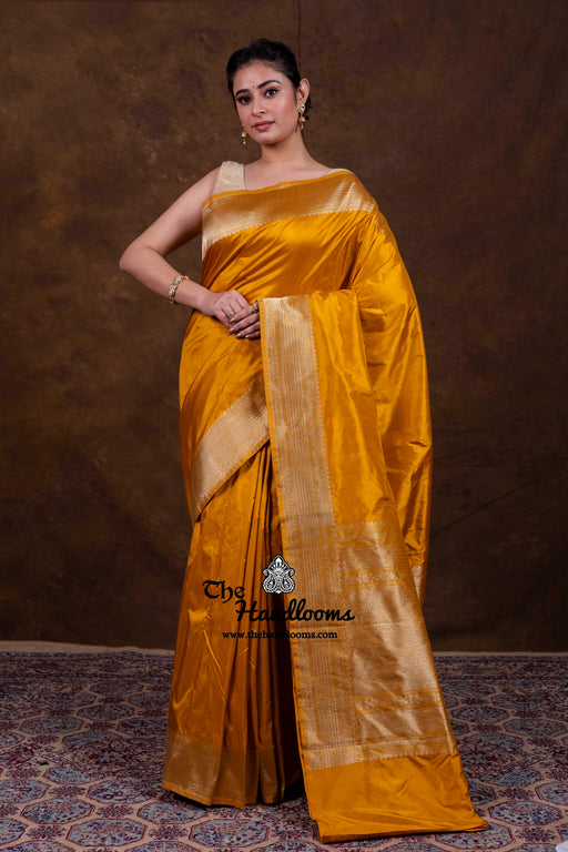 Pure Katan Silk Banarasi Handloom Saree - The Handlooms