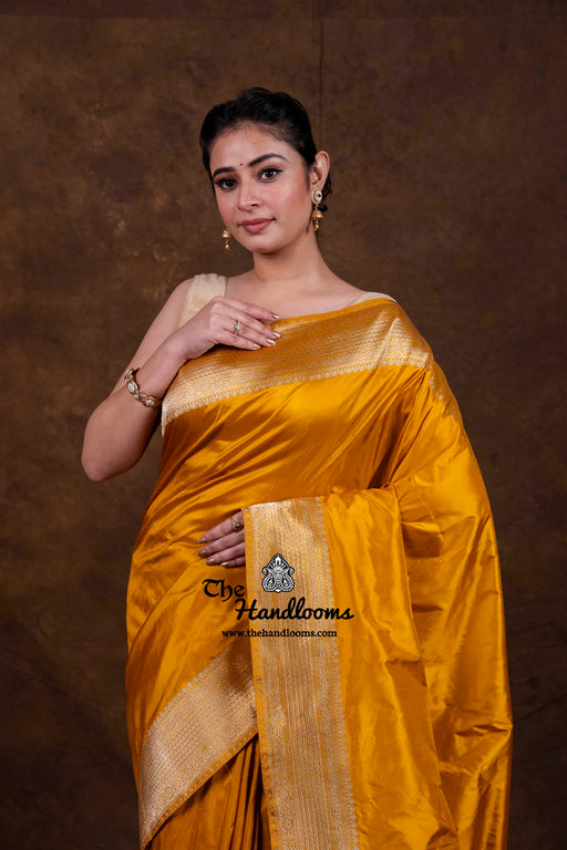 Pure Katan Silk Banarasi Handloom Saree - The Handlooms