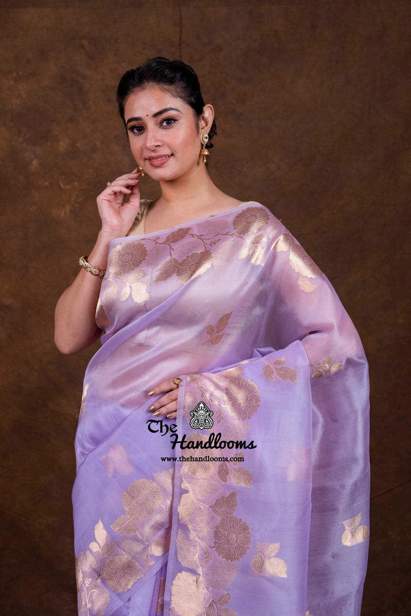 Pure Kora Silk Handloom Banarasi Saree