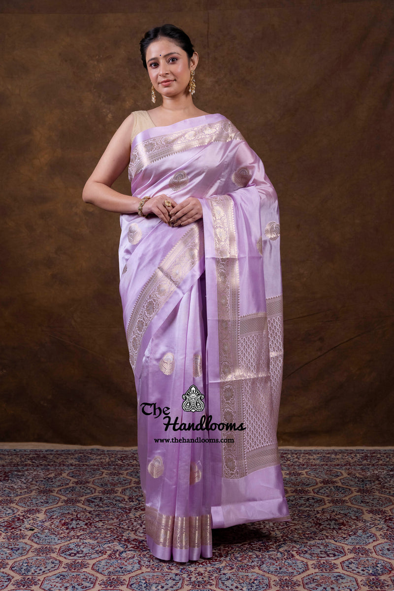 Mauvee Pure Mango Silk Banarasi Handloom Saree