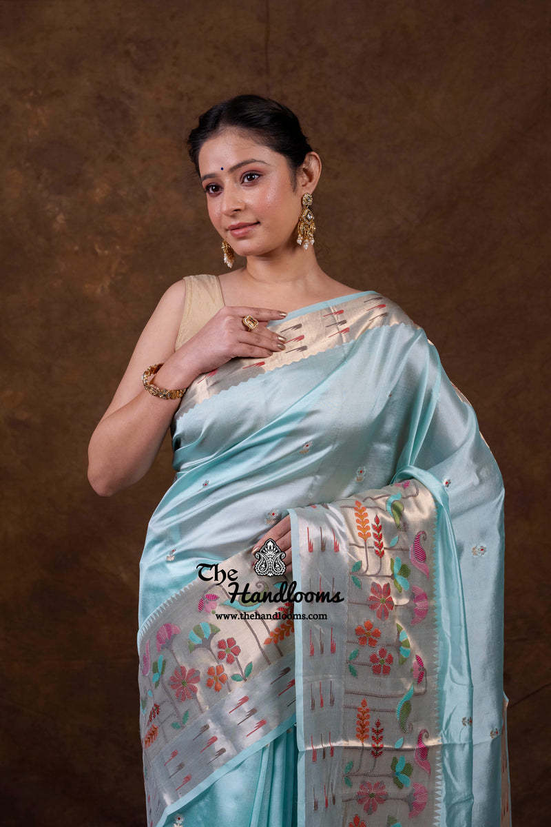 Pure Mango Silk Banarasi Handloom Saree