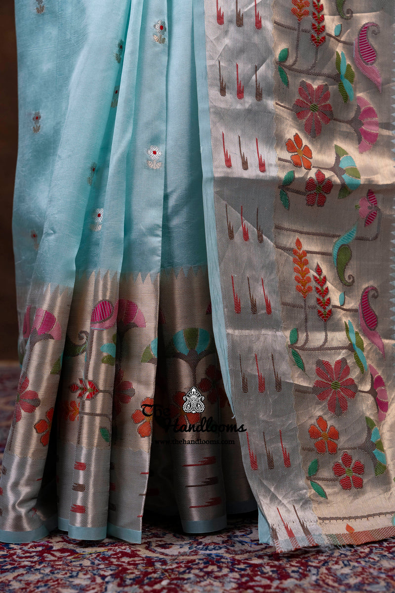 Pure Mango Silk Banarasi Handloom Saree