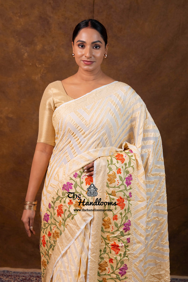 Pure Chiffon Khaddi Banarasi Saree