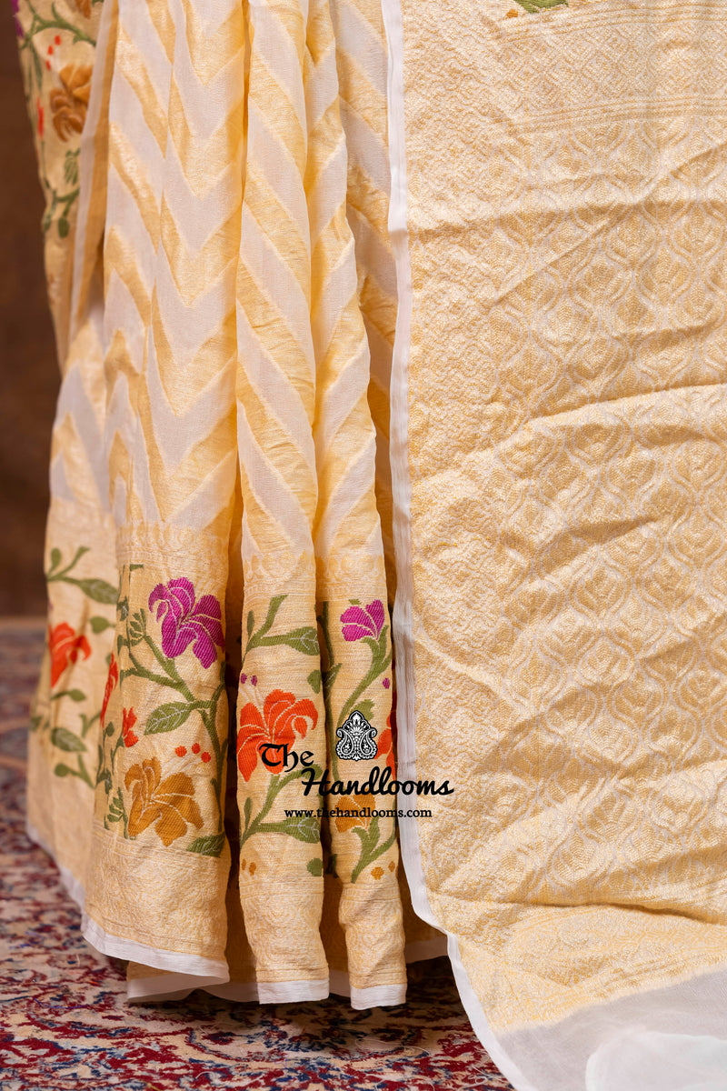 Pure Chiffon Khaddi Banarasi Saree