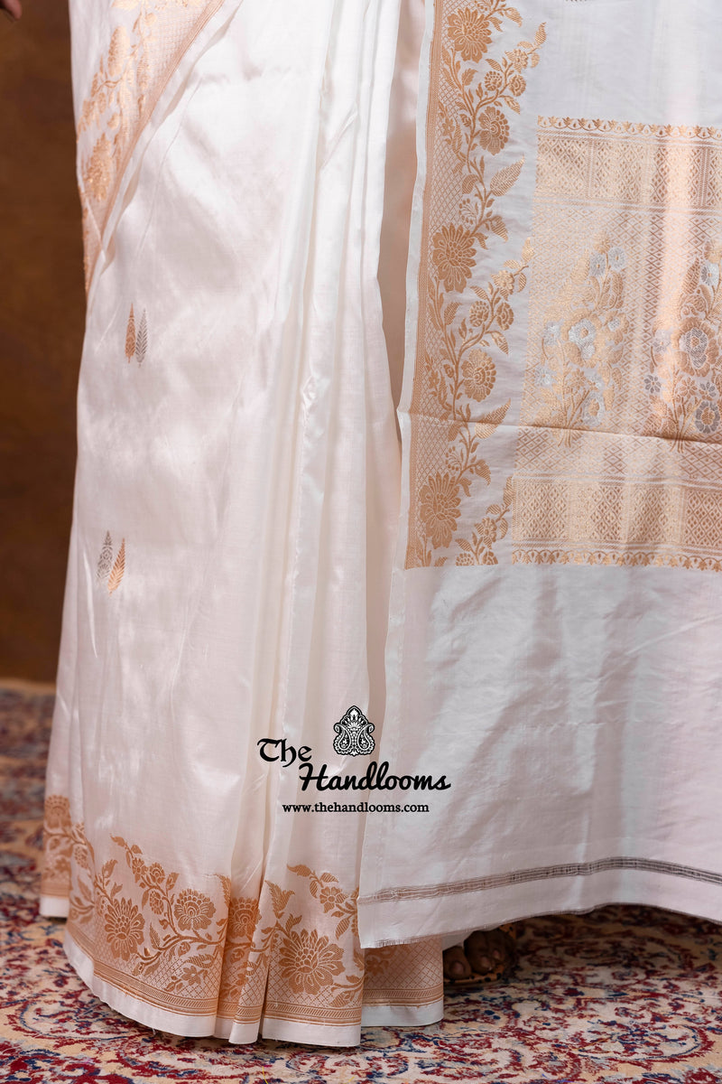 Pure Katan Silk Banarasi Handloom Saree - All over Kadua motifs