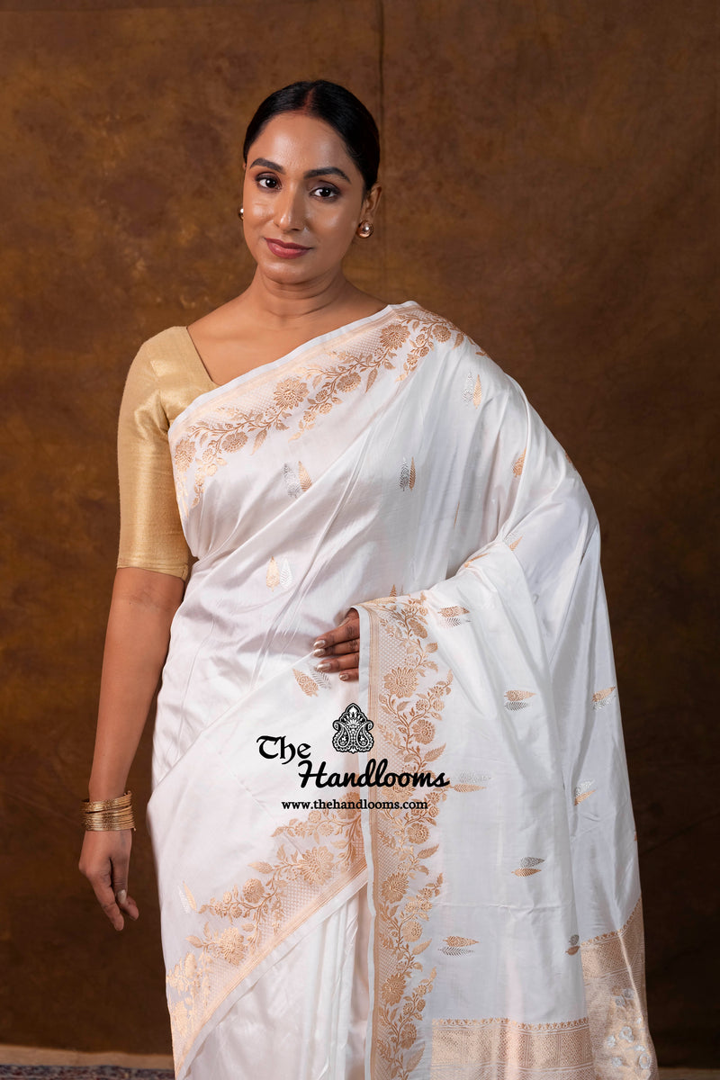 Pure Katan Silk Banarasi Handloom Saree - All over Kadua motifs