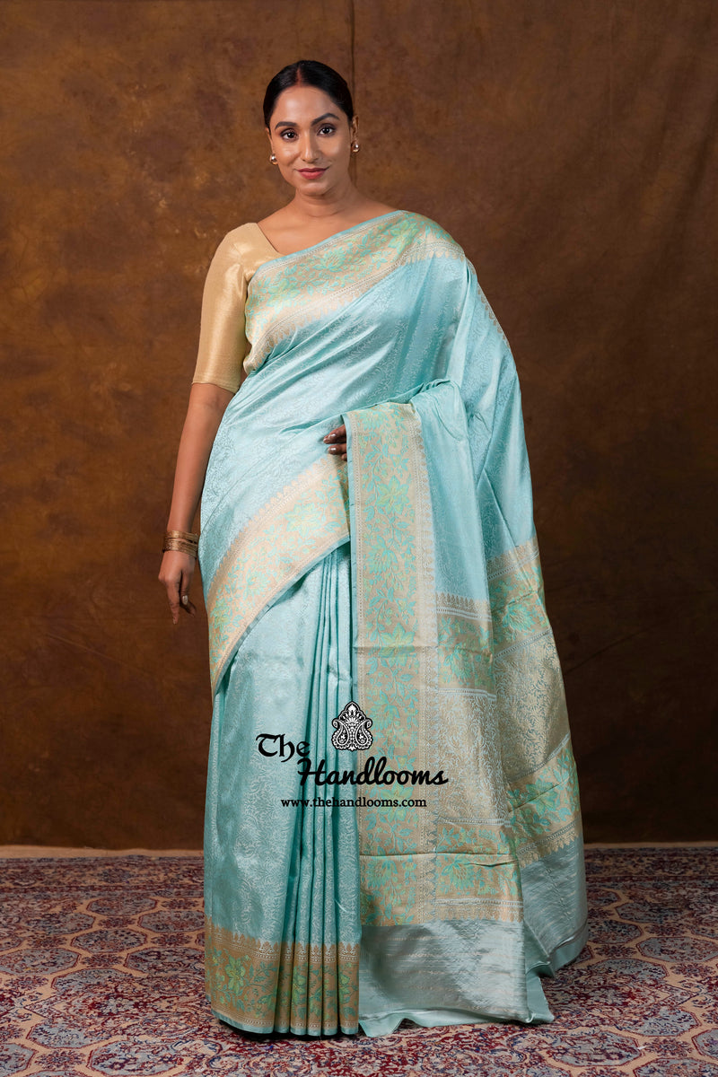Pure Katan Silk Banarasi Handloom Saree - Tanchui Brocade