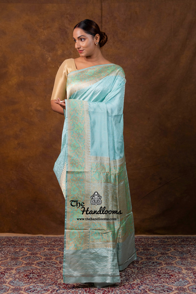 Pure Katan Silk Banarasi Handloom Saree - Tanchui Brocade