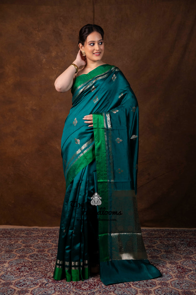 Pure Mango Silk Banarasi Handloom Saree