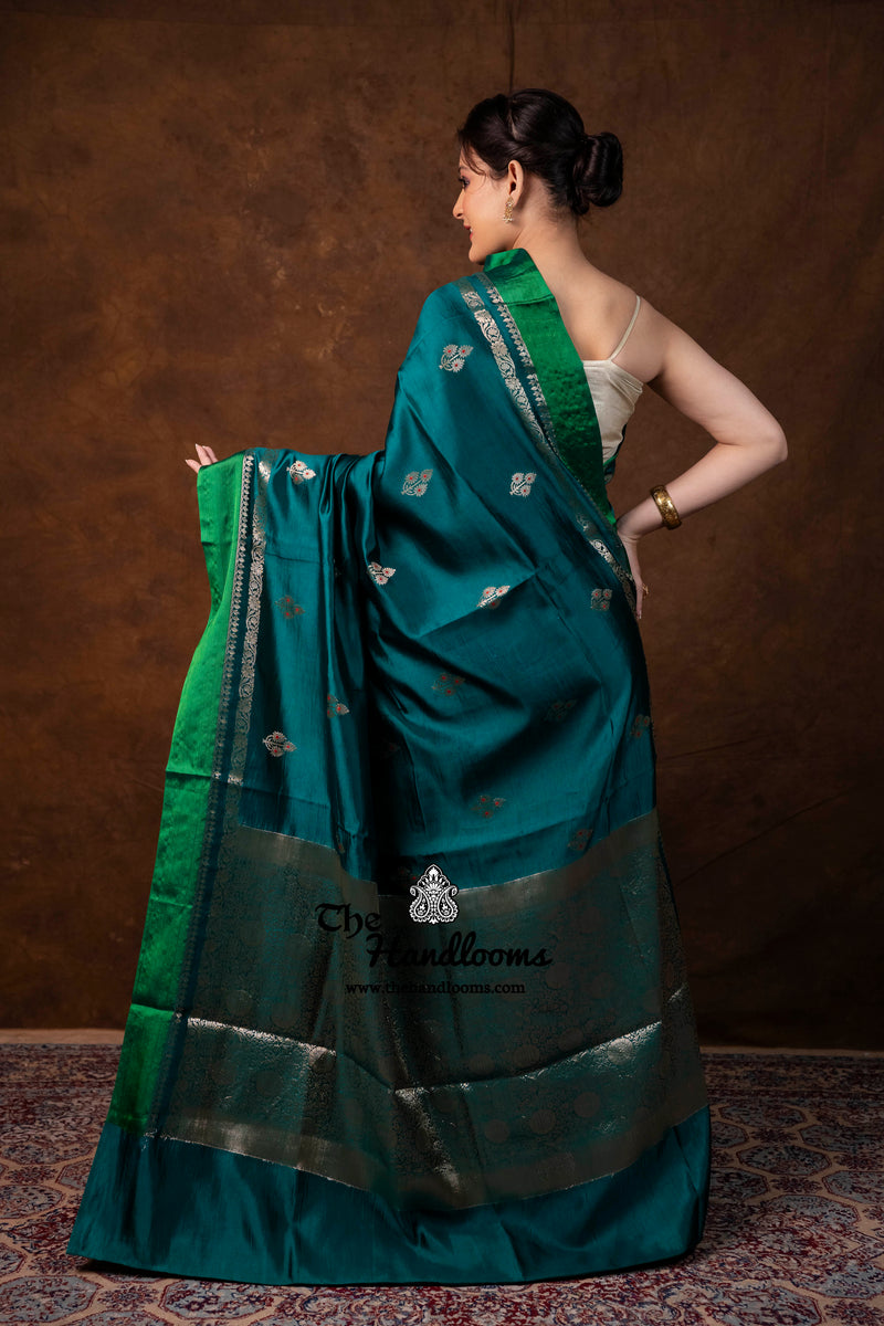 Pure Mango Silk Banarasi Handloom Saree