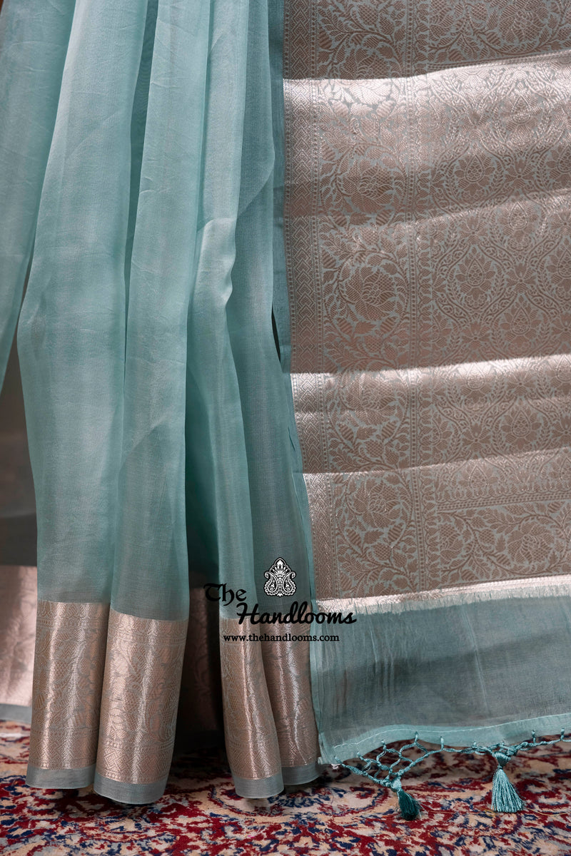Pure Kora Silk Handloom Banarasi Saree