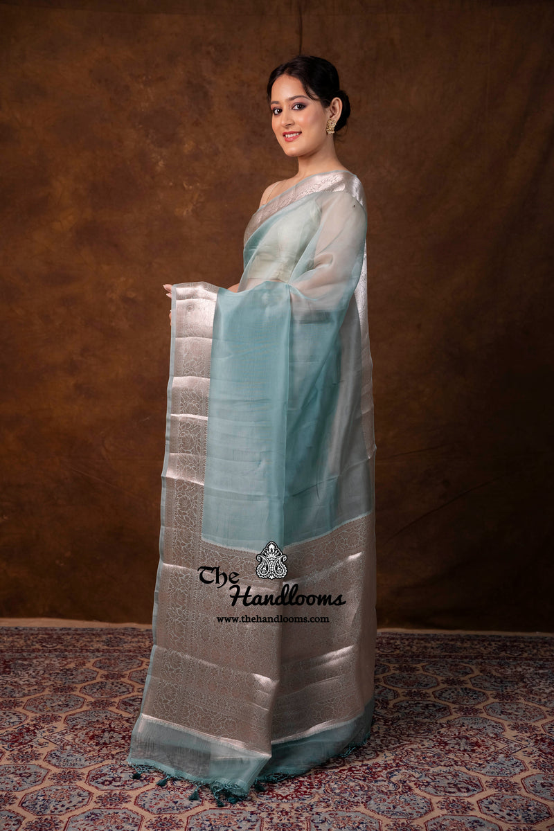 Pure Kora Silk Handloom Banarasi Saree