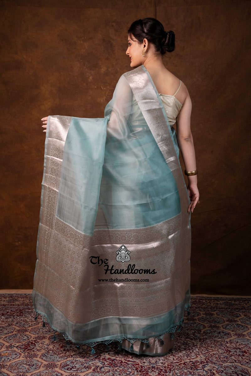 Pure Kora Silk Handloom Banarasi Saree