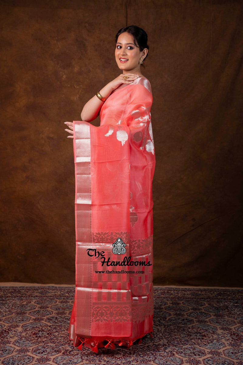 Pure Kora Silk Handloom Banarasi Saree
