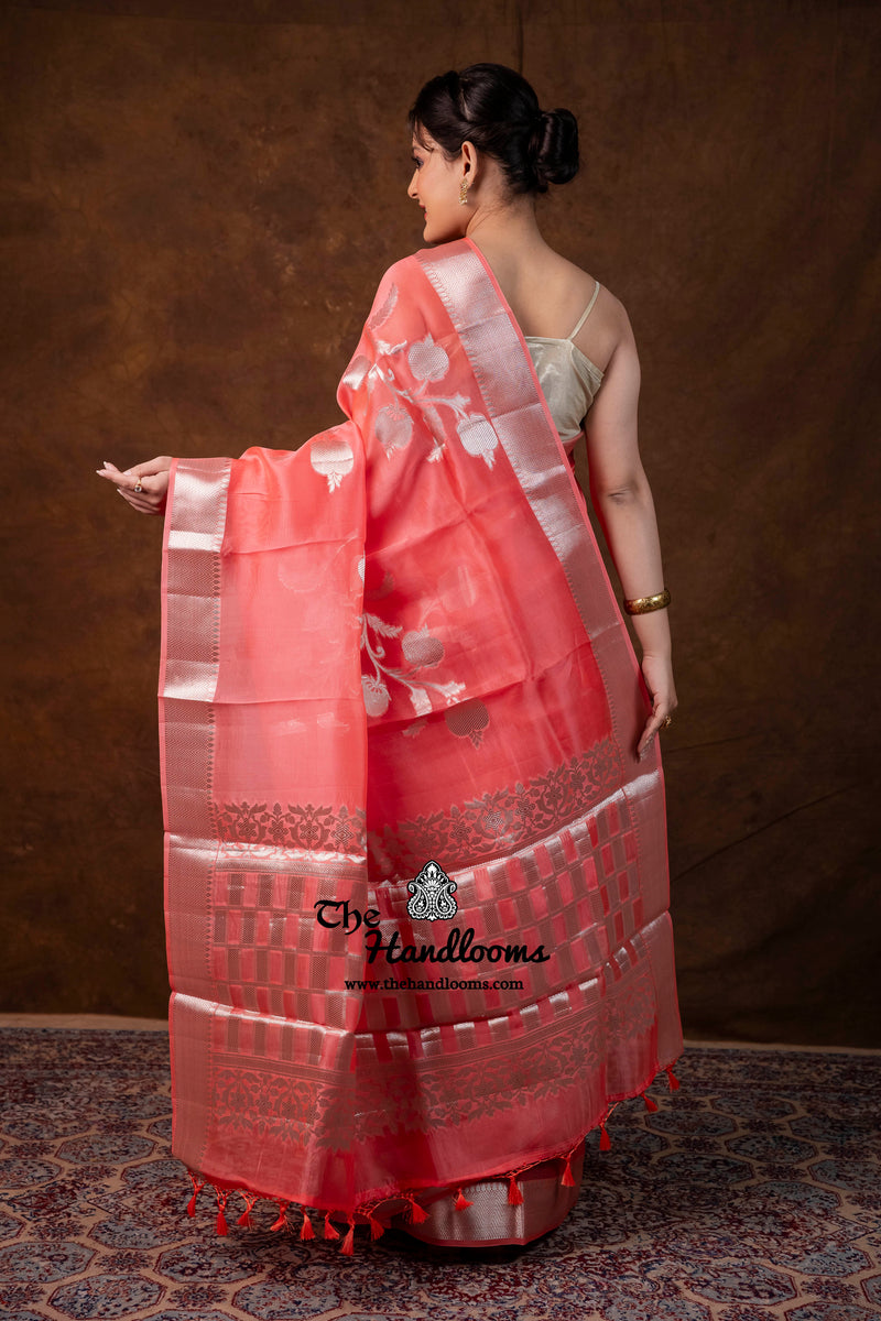 Pure Kora Silk Handloom Banarasi Saree