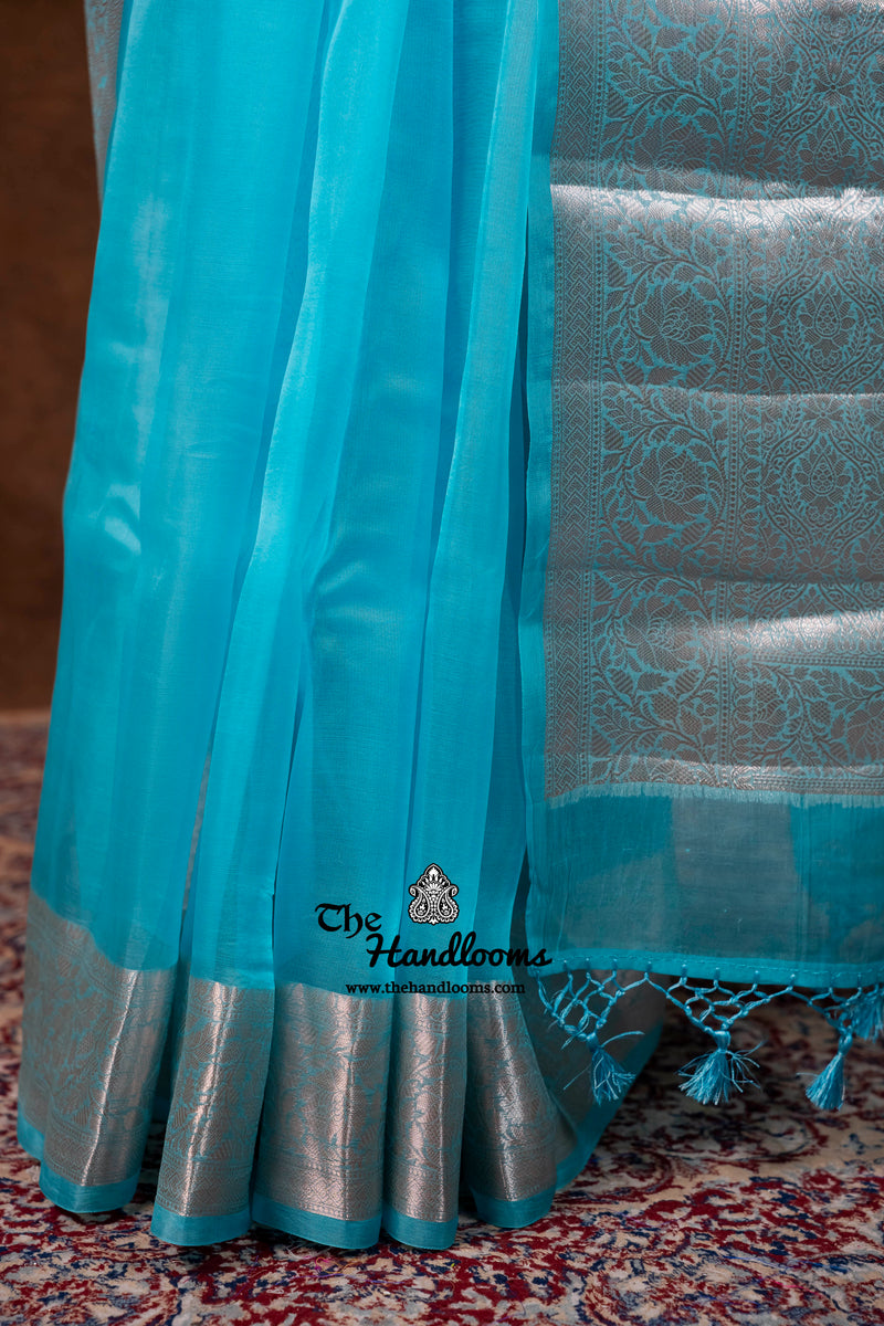 Pure Kora Silk Handloom Banarasi Saree