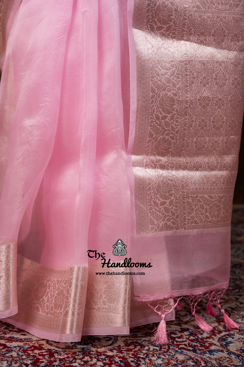 Pure Kora Silk Handloom Banarasi Saree