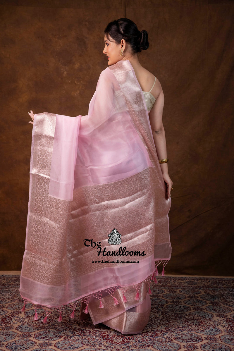 Pure Kora Silk Handloom Banarasi Saree