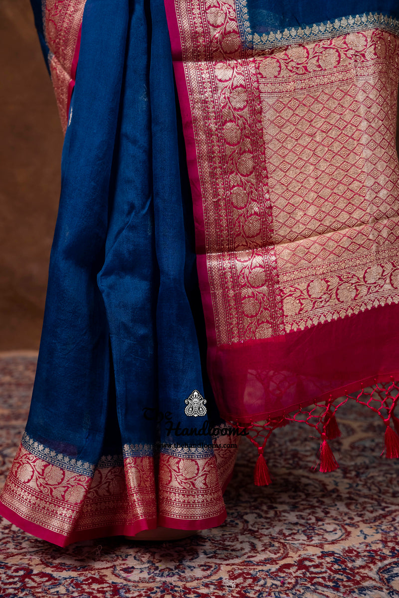 Pure Kora Silk Handloom Banarasi Saree