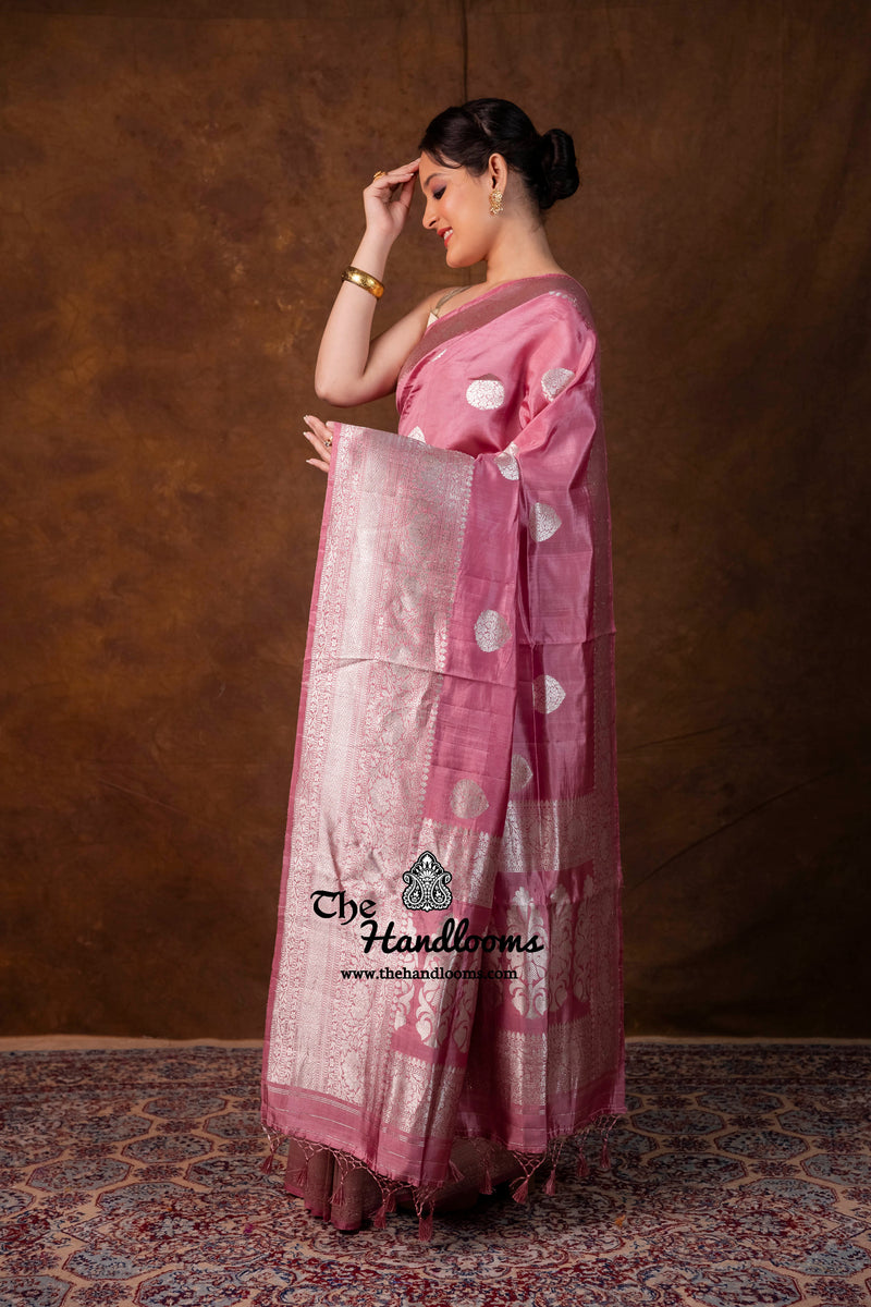 Pure Katan Silk Banarasi Handloom Saree - All Over Kadua Motifs