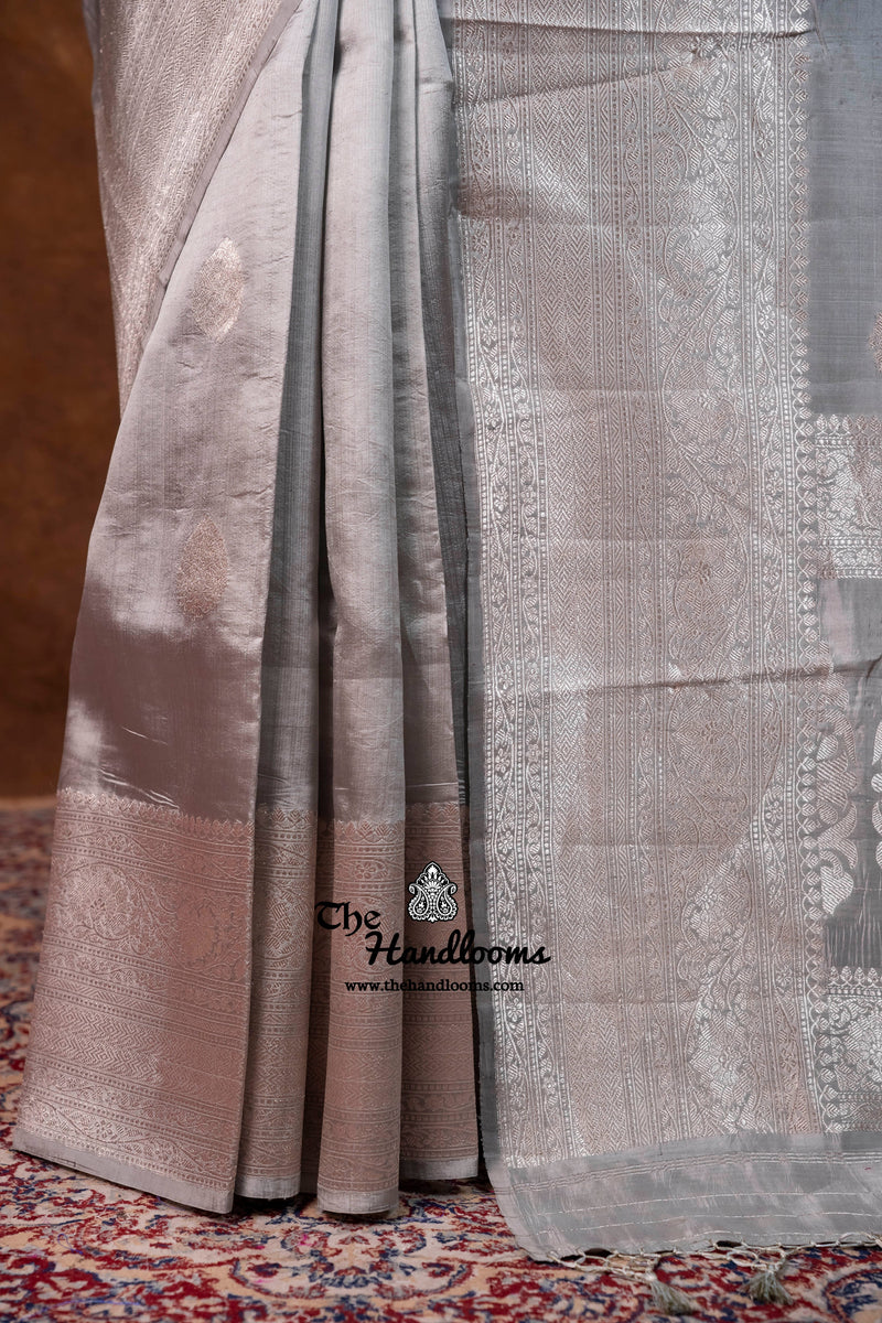 Pure Katan Silk Banarasi Handloom Saree - All Over Kadua Motifs