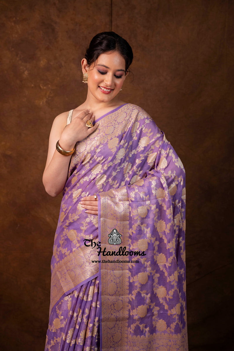 Pure Chiffon Khaddi Banarasi Saree