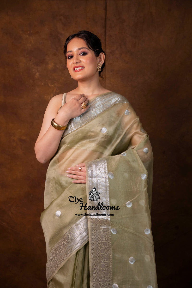 Pure Kora Silk Handloom Banarasi Saree