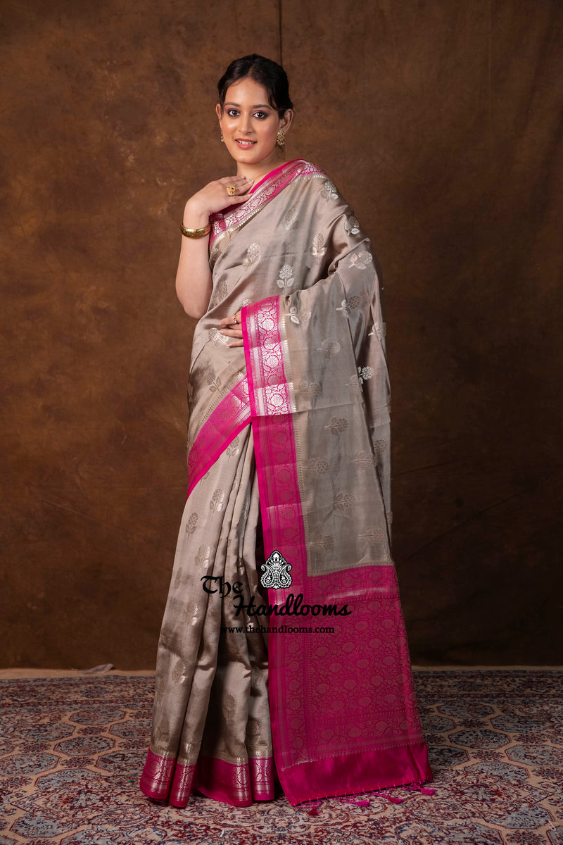 Pure Mango Silk Banarasi Handloom Saree