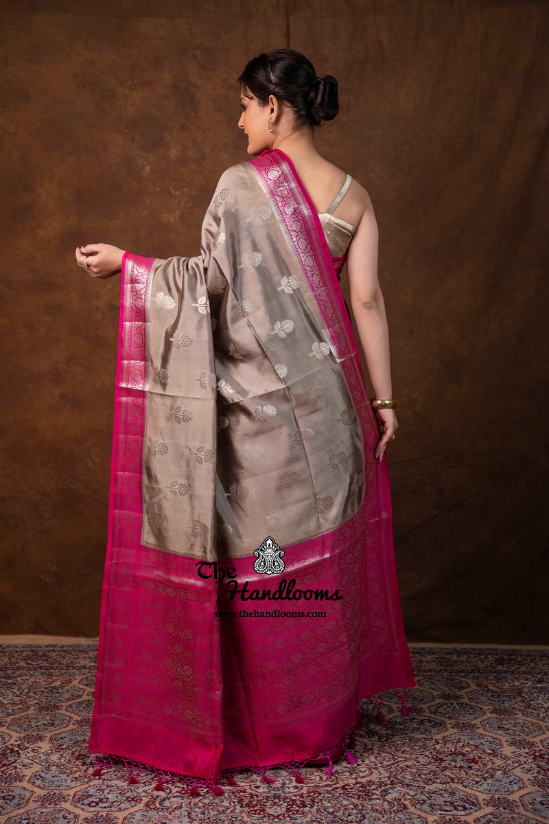 Pure Mango Silk Banarasi Handloom Saree