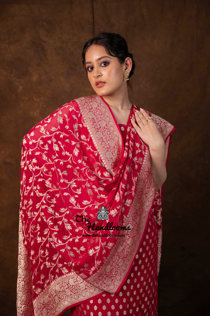 Khaddi Georgette Banarasi Dress Material Water Zari