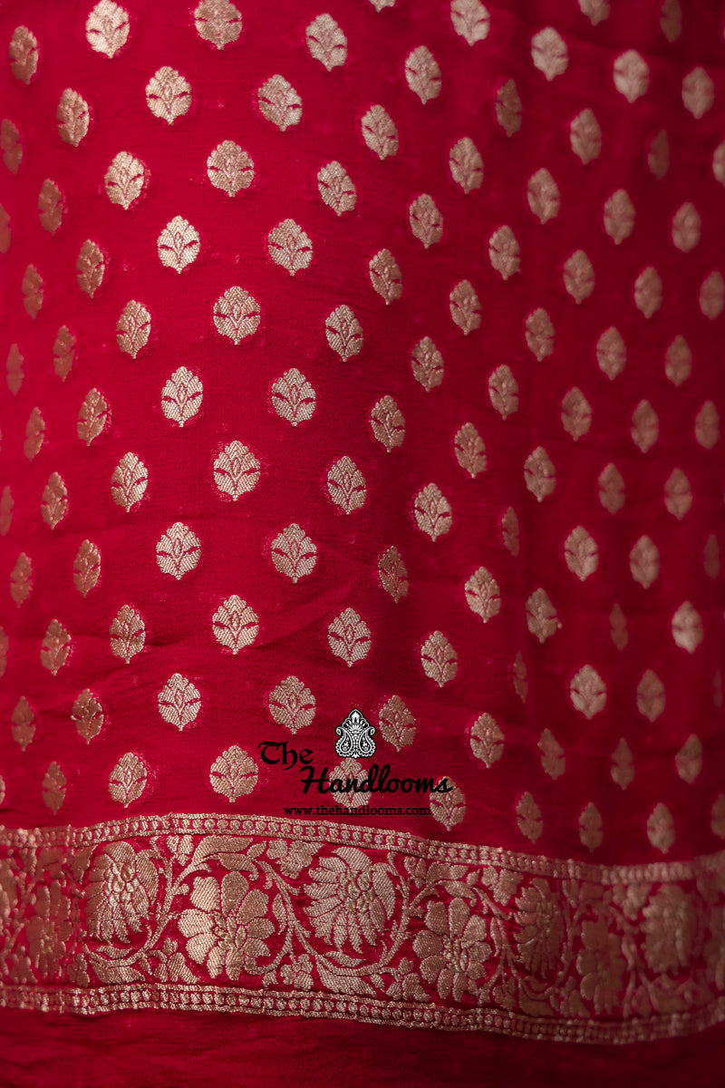 Khaddi Georgette Banarasi Dress Material Water Zari