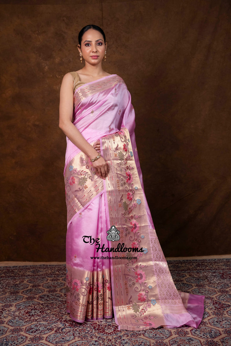 Pure Mango Silk Banarasi Handloom Saree