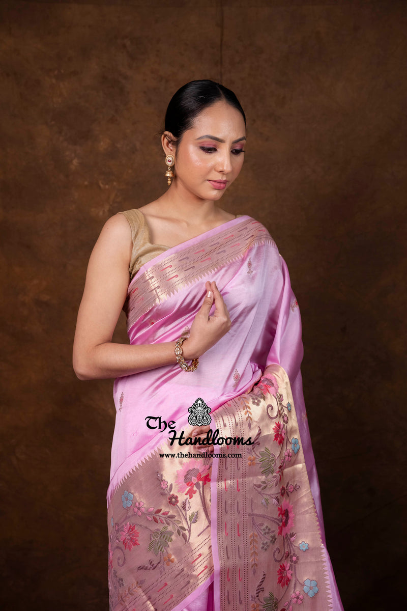 Pure Mango Silk Banarasi Handloom Saree