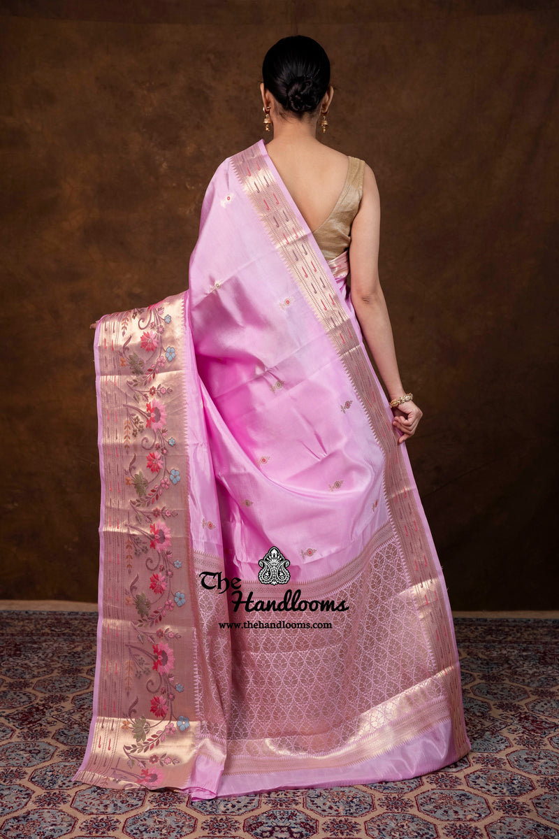 Pure Mango Silk Banarasi Handloom Saree