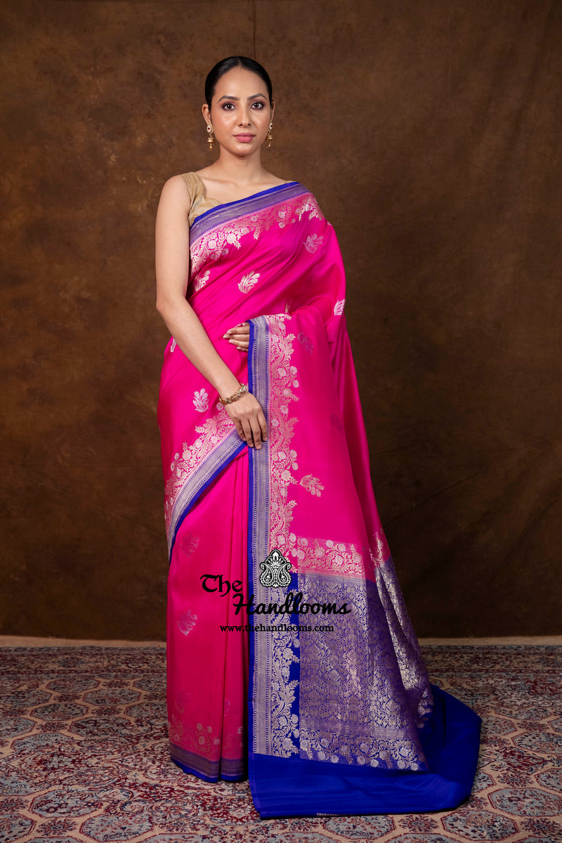 Pure Mashru Katan Silk Banarasi Handloom Saree