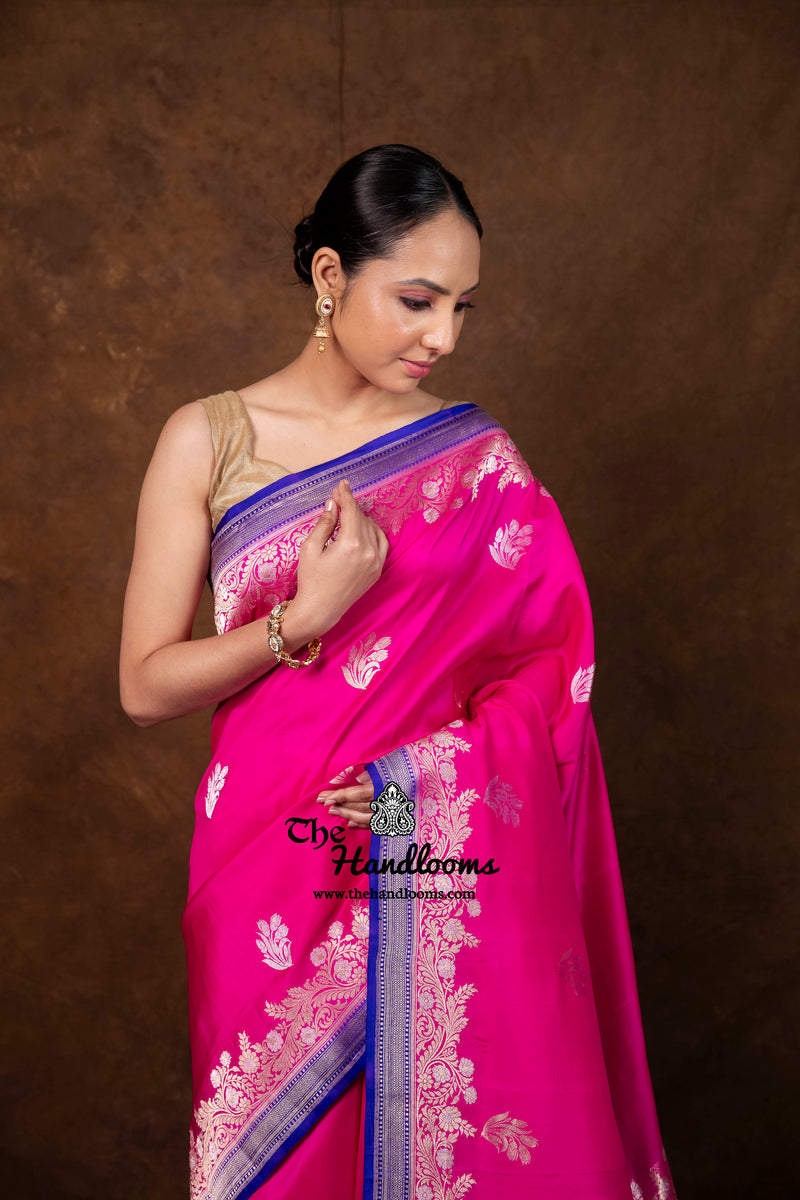 Pure Mashru Katan Silk Banarasi Handloom Saree