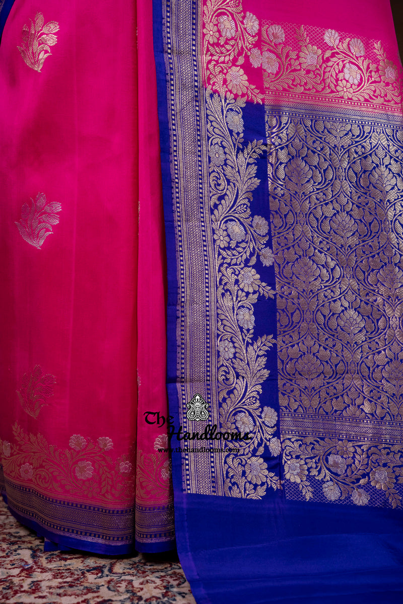 Pure Mashru Katan Silk Banarasi Handloom Saree