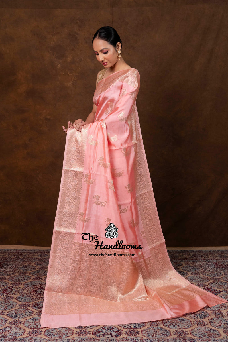 Pure Mango Silk Banarasi Handloom Saree